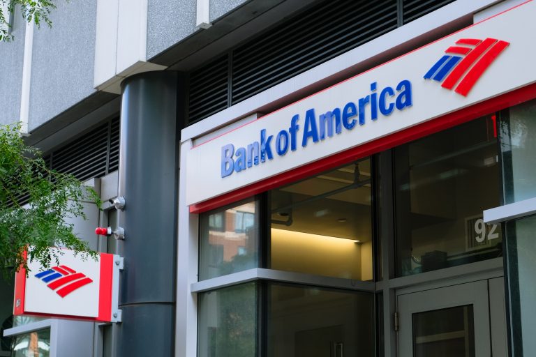Bank of America headquarters building with logo, symbolizing the growth of one of America’s largest banks.
